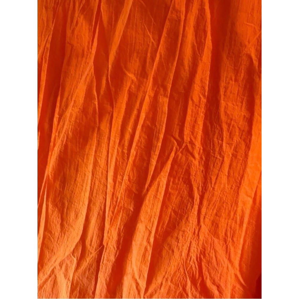 $248 DKNY Pure Mixed Media Top Bright Orange Size Small NWT $248 MSRP - Picture 7 of 9